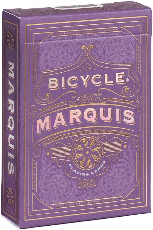 Bicycle Marquis Playing Cards - 1 Deck, Air Cushion Finish, Professional, Superb Handling & Durability, Great Gift For Card Collectors, Blue,white