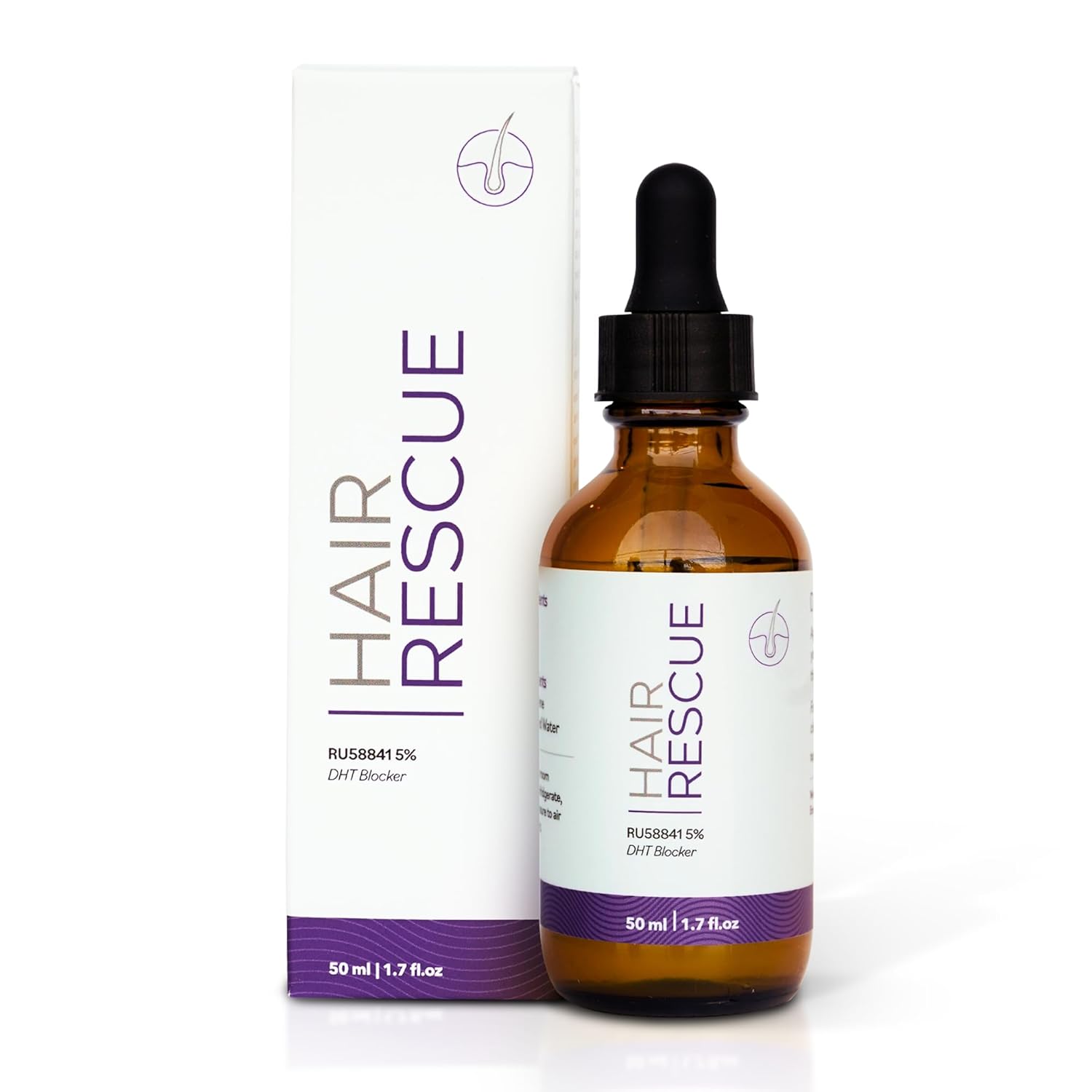 RU58841 5% (50 ML) Hair Rescue - Men's Hair Growth Serum - Hair shedding prevention - 45 day supply