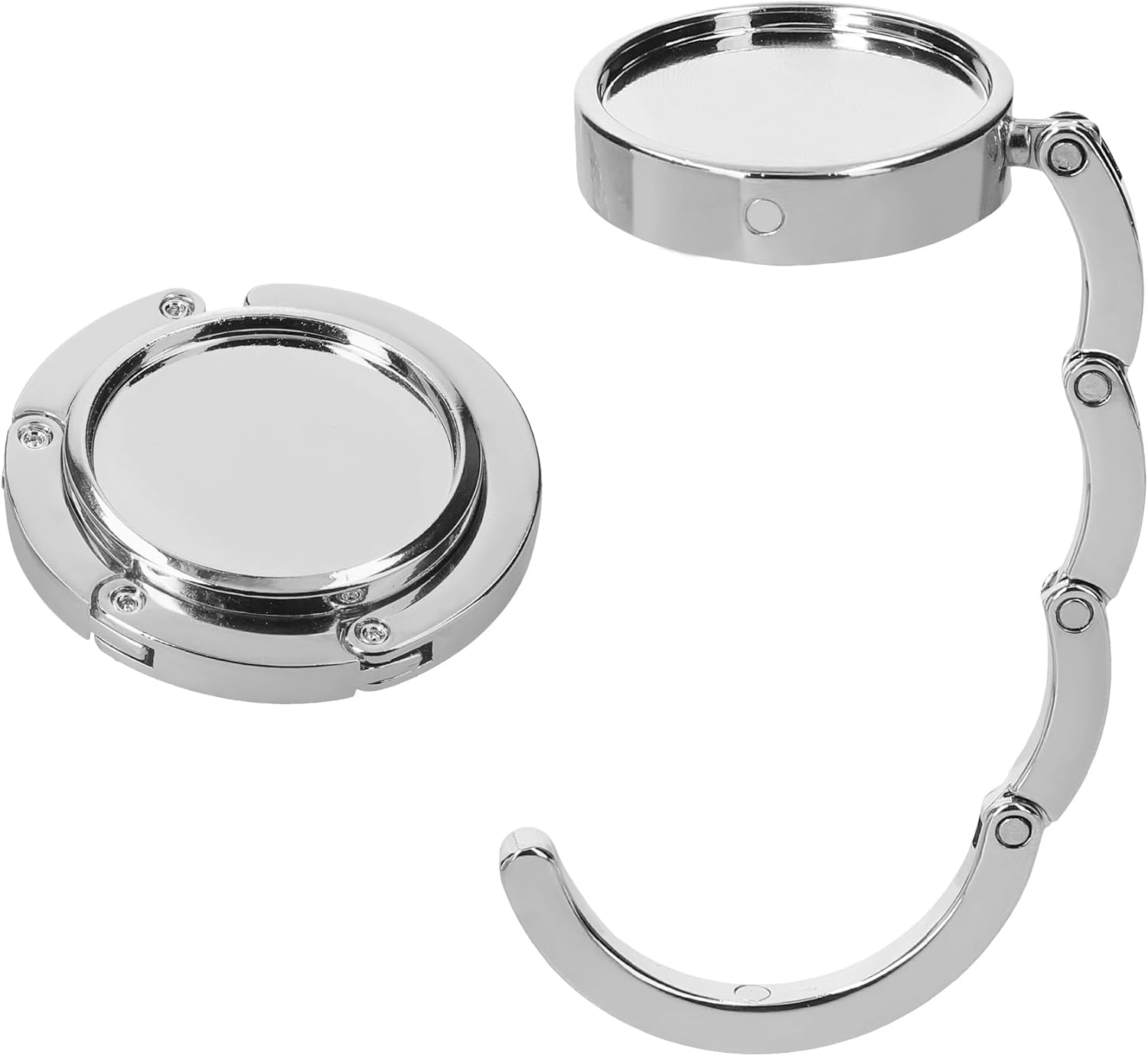 kwmobile Purse Hanger for Table (Set of 2) - Purse Hook for Table - Folding Handbag Hanger - Portable Bag Holder