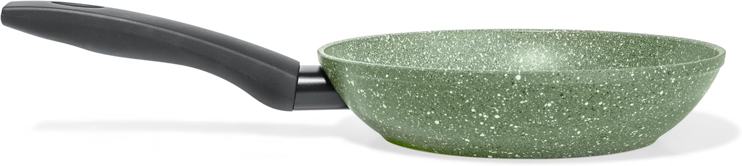 Prestige Eco 20cm Non Toxic Non Stick Frying Pan for Pancake Day – Induction Hob Pancake Pan, PFOA Free Cookware, Perfect for Crepes, Oven & Dishwasher Safe, Made in Italy of Recycled Materials, Green