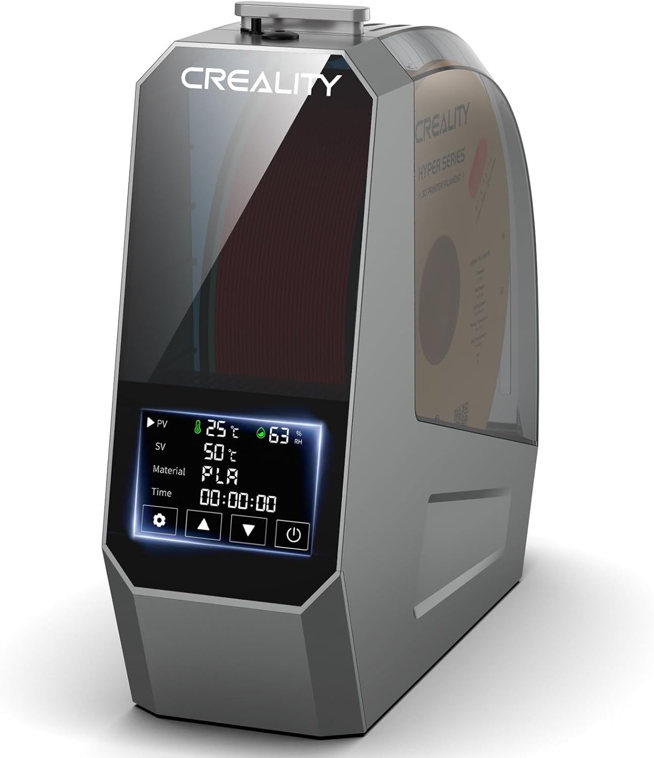 Creality Official Space PI Filament Dryer, 3D Printer Filament Dryer Box with 360° Heating, Upgraded Filament Dehydrator Storage Box Support PLA ABS PETG TPU 1KG 1.75/2.85mm