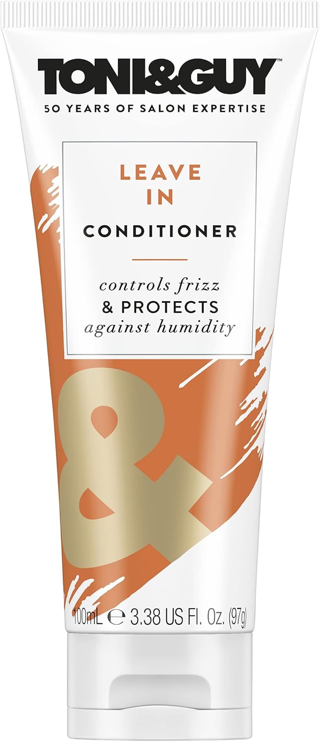Toni & Guy Leave In Conditioner for Damaged Hair, Controls Frizz & Protects Against Humidity, Perfect for Smoother and Softer Hair, 100ml