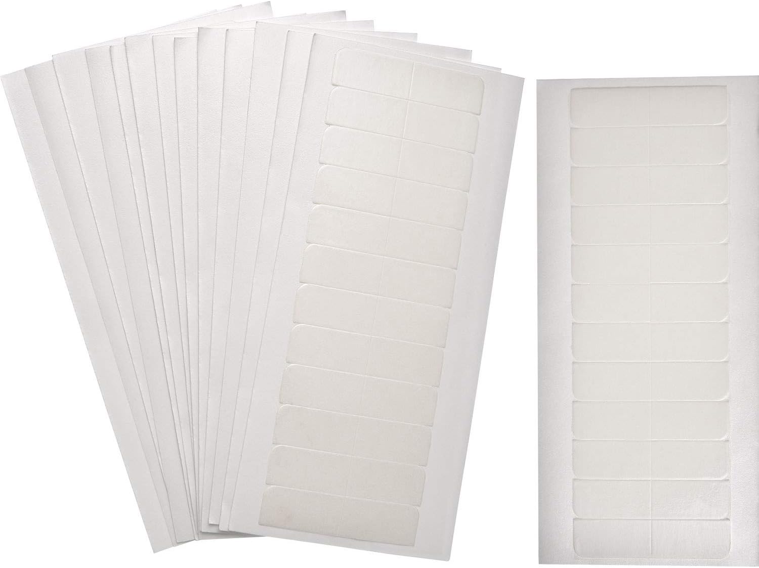 180 Pieces Hair Extension Tape Tabs Double Sided Extension Tapes for Replacement, 4 x 0.8 cm (White)