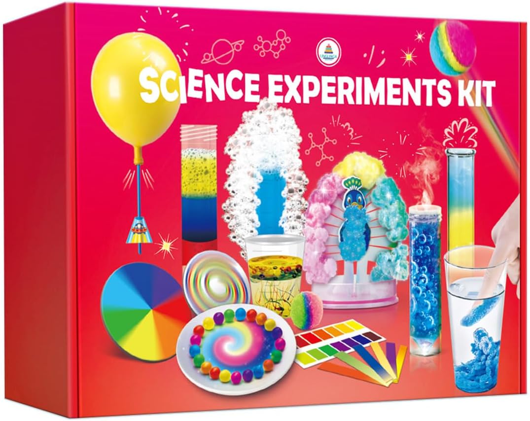 UNGLINGA 40+ Experiments Science Kit for Kids, Chemistry Set, Educational Toy Gift Idea for Boys and Girls Birthday Christmas S.T.E.M Toy