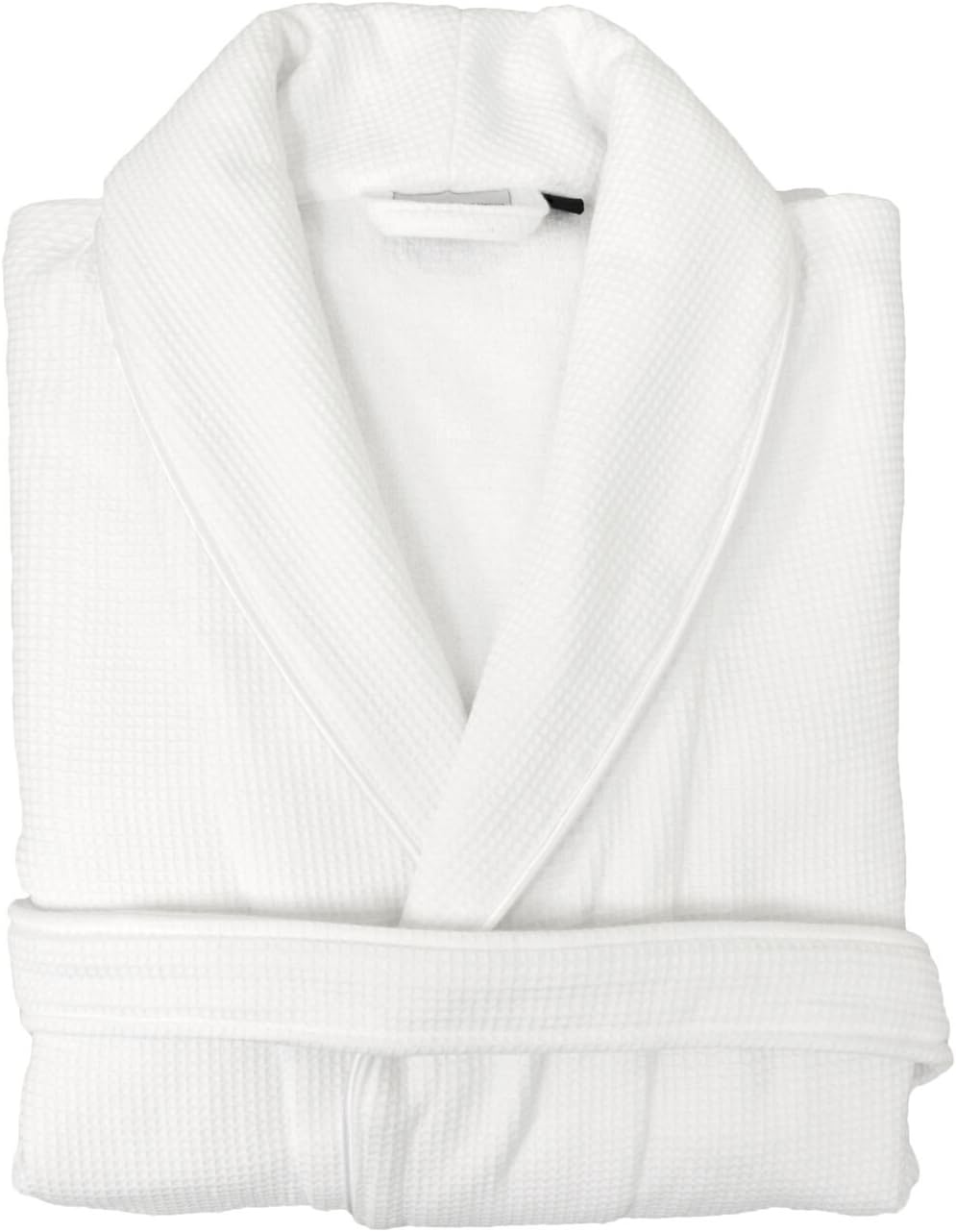 Linum Home Textiles Waffle Terry Robes 100% Authentic Turkish Cotton Luxury Spa Hotel Collection, S/M, White
