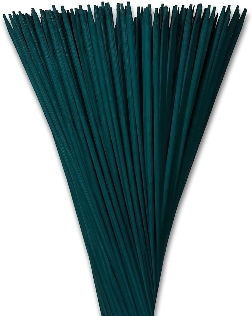 Plant Support Sticks - 100 pack 30cm Bamboo - Weather Resistant Canes For Flowers - 12 Inch Wooden Canes for Home or Garden - Great for Making Gardening tripods