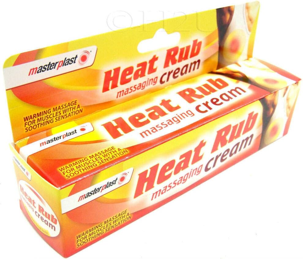 Masterplast Heat Massaging Relief Cream, Ready To Use, Resealable, 70G