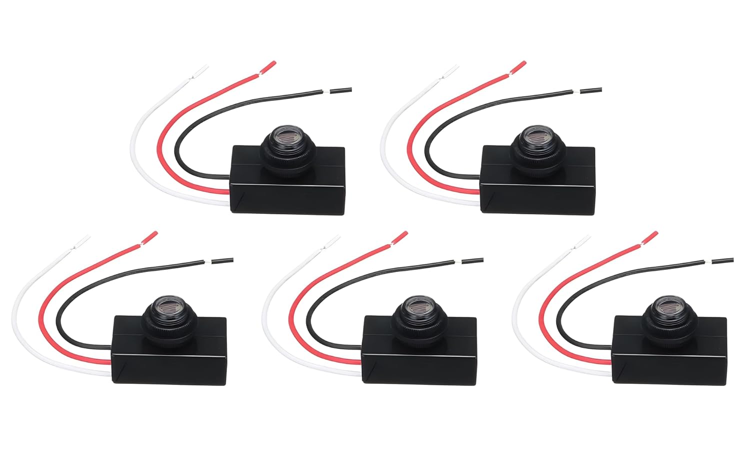 5 Pack DC 8-50V Photoelectric Switch,12V/24V/36V/48V Direct Current Photocell Switch,Dusk to Dawn Photocell Light Switch,Auto ON Off Light Sensor Control Switch,Perfect for Lighting System
