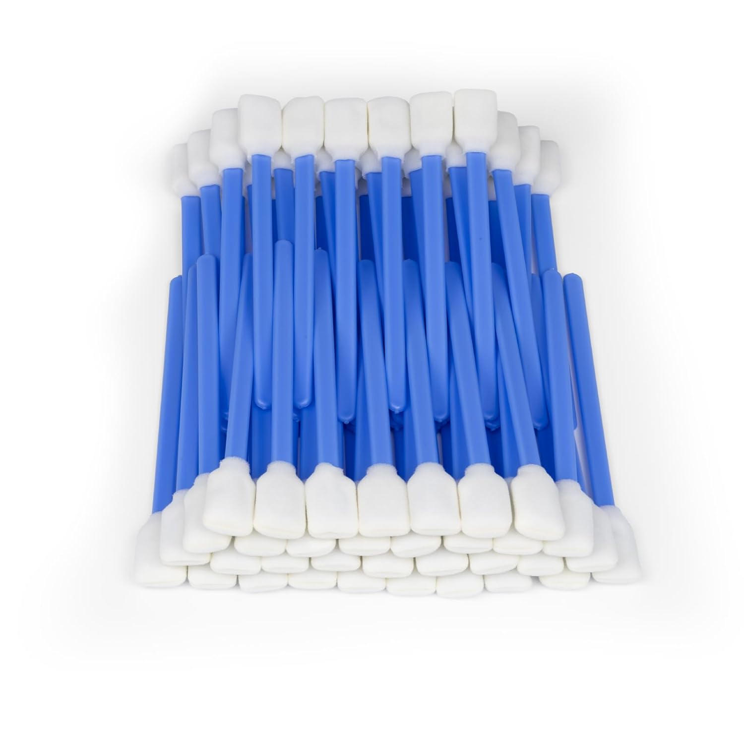 500 PCS 5.1" Square Rectangle Foam Cleaning Swab Sticks for Solvent Format Inkjet Printer Roland Optical Equipment-Blue