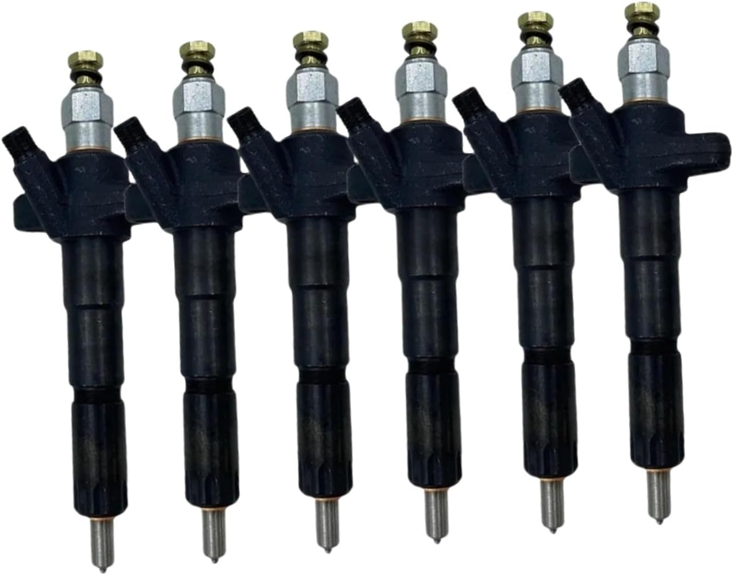 6PC Injector 65.10101-7101 65.101017101 150118-00109 150118-00009A, Compatible For Doosan DE12 P126T DE12T Engine(65.10101-7101)