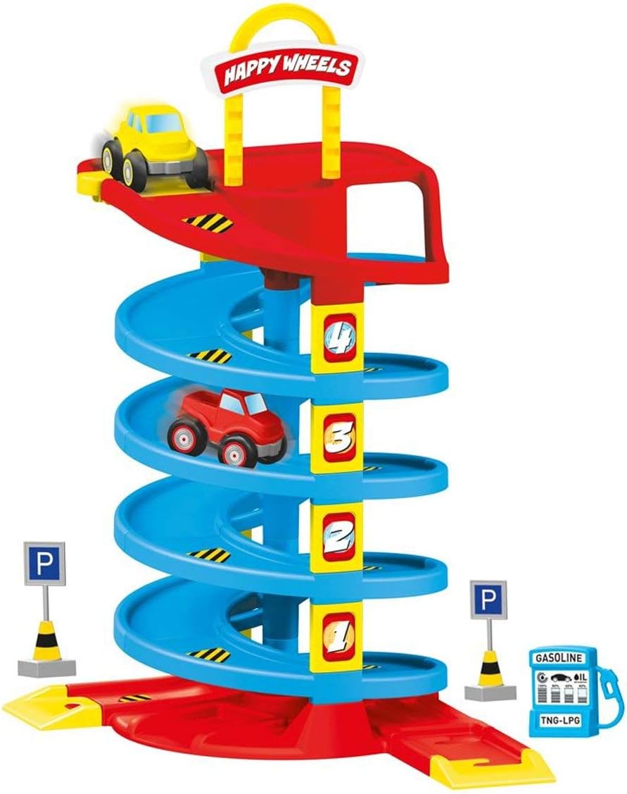 DOLU Children's Toy Garage Play Street Play Track 38 Pieces