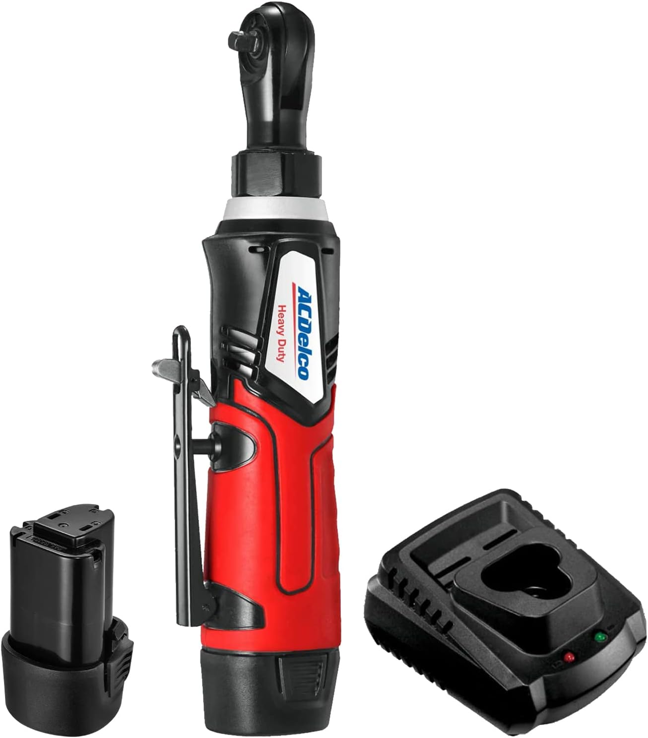 ACDelco ARW1207P G12 Lithium-Ion 12V (10.8V) 1/4 Electric Cordless Ratchet Wrench Set Power Tool Kit | Tool Set Includes Battery Pack & Charger