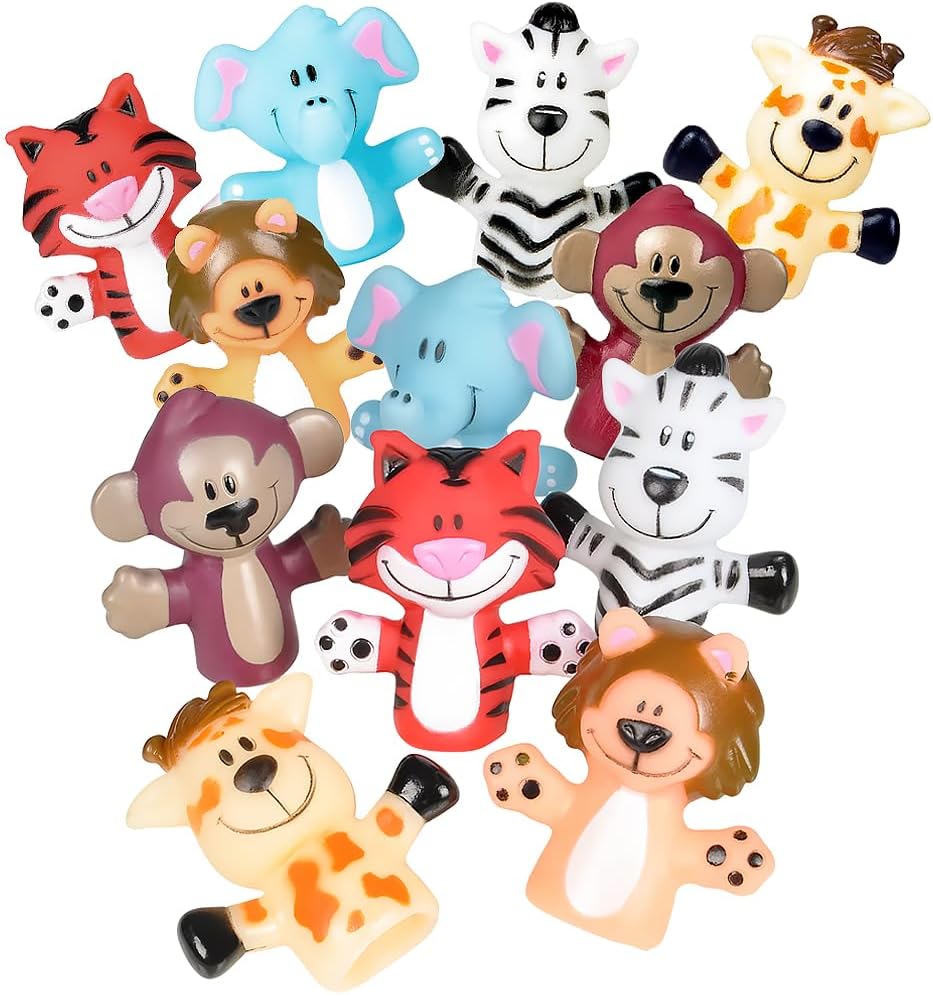 2" Zoo Animal Finger Puppets