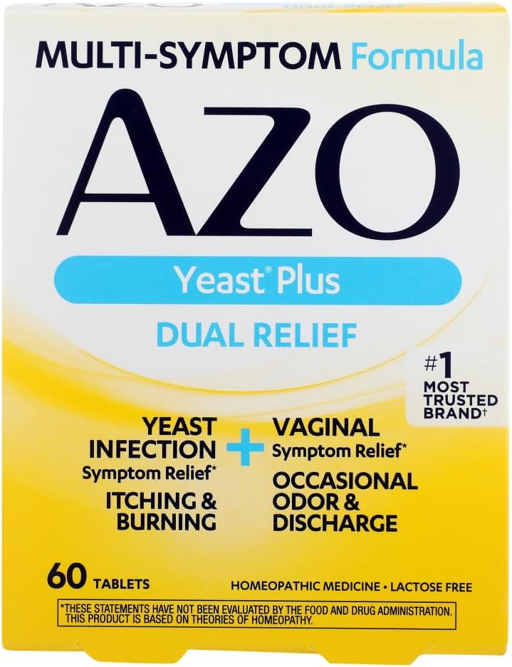 AZO Yeast Plus Tablets, 60 Count