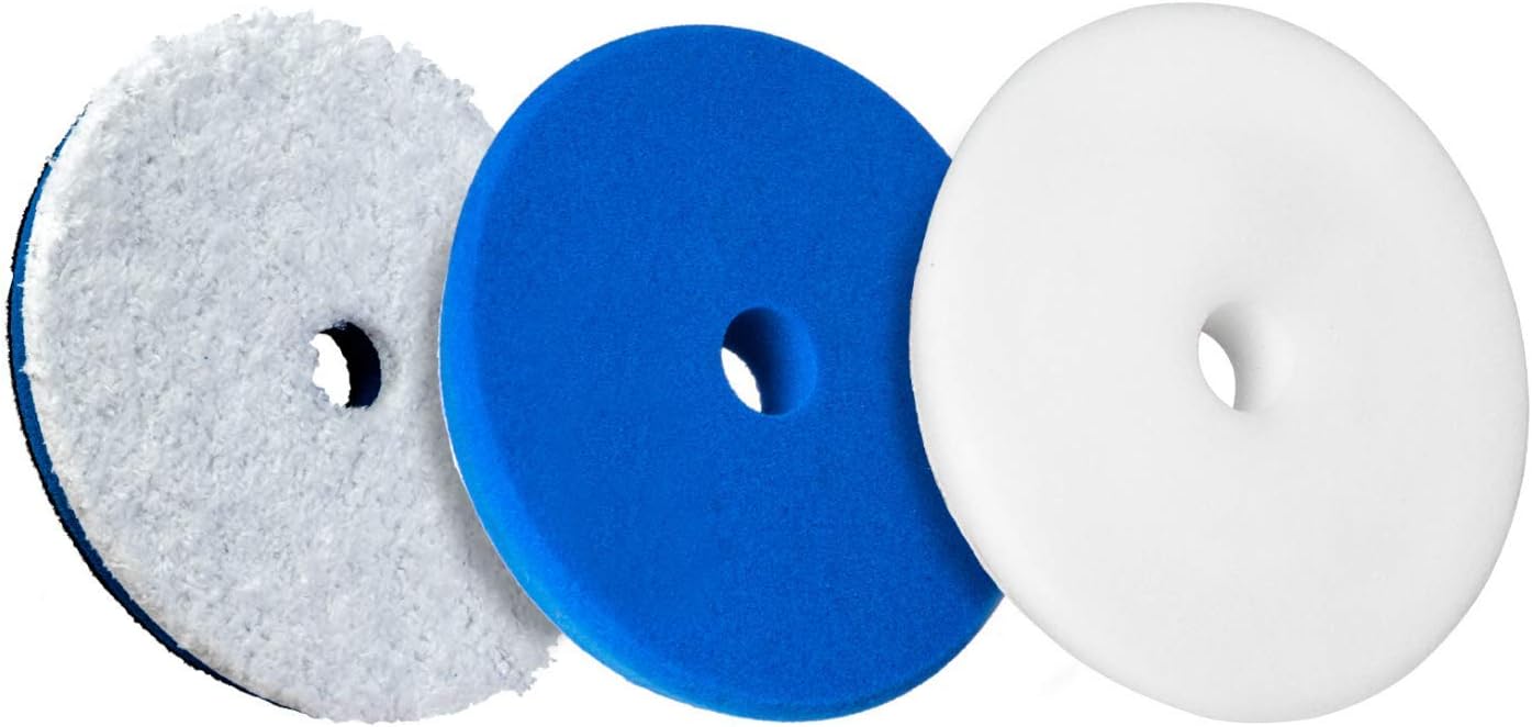 Adam's Polishes Premium Polisher Pads Bundle - Expertly Designed to Make Polishing and Paint Correction Easier and Quicker - Color Coded to Match with Recommended Polishes or Compounds (5.5" Pads)