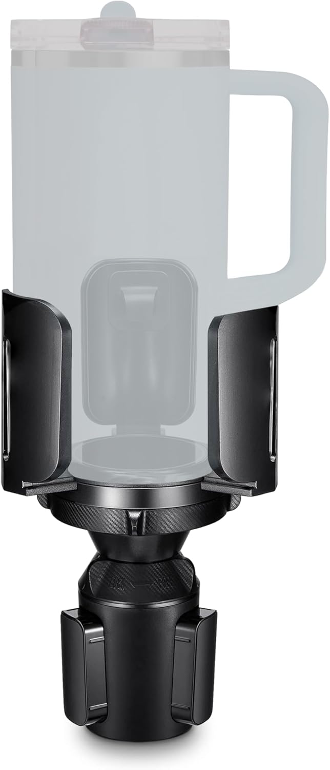 Adjustable Car Cup Holder Expander for Stanley Quencher, IceFlow, Cross Bottle, and Travel Mugs – Applicable for Most Tumblers and Mugs, Fits Most Car Cup Holders (2.3"–4.2"), Anti-Wobble Design