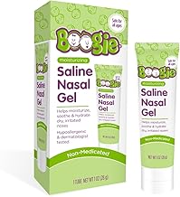Boogie Saline Nasal Gel, Made with Aloe and Isotonic Saline, Soothes and Hydrates Dry or Irritated Noses, Unscented, Pack of 1