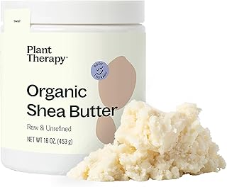 Plant Therapy Organic African Shea Butter Raw, Unrefined USDA Certified 16 oz Jar For Body, Face & Hair 100% Pure, Natural Moisturizer, Best for DIY Like Lotion, Cream, Lip Balm and Soap