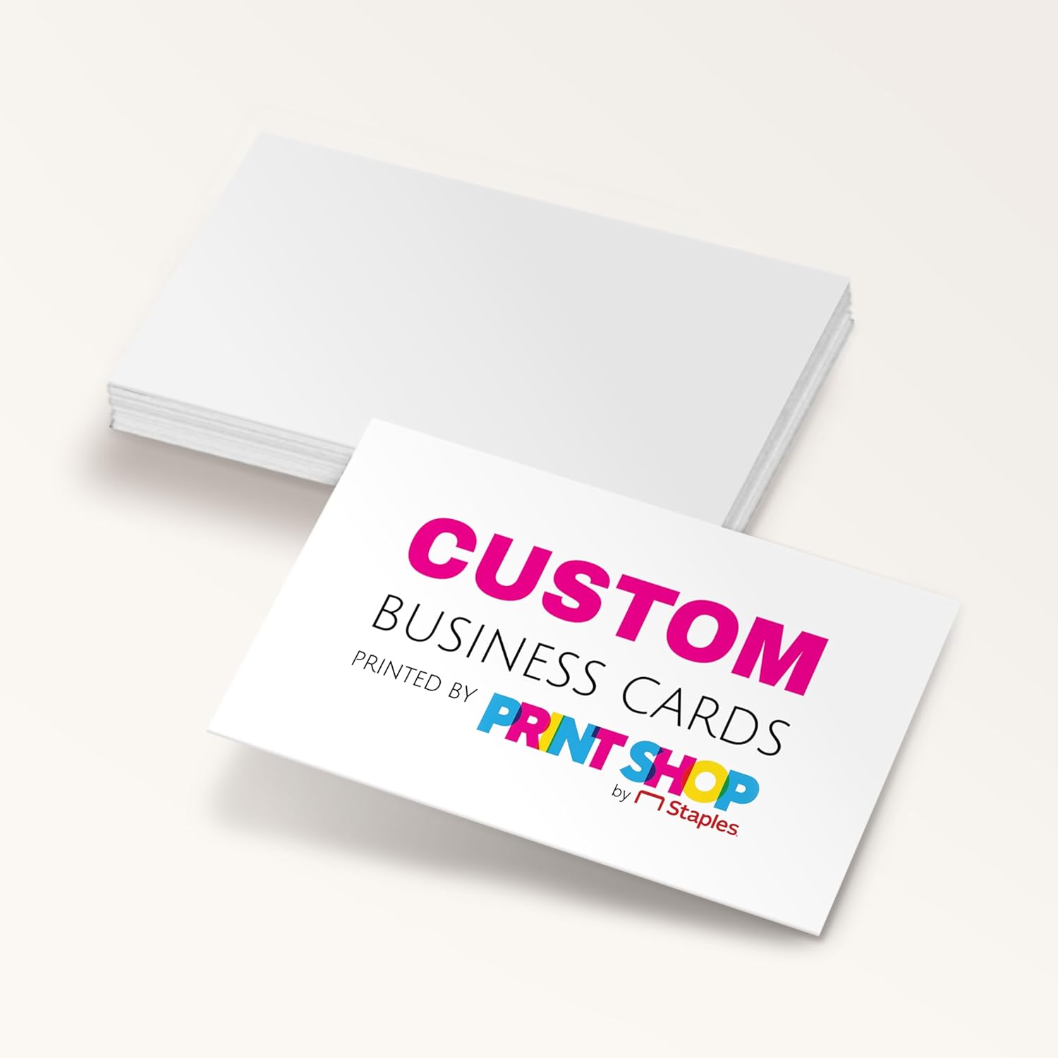STAPLES Premium Custom Business Cards Print Perfect Guarantee 14 pt. Matte Finish Single-Sided Templated & Upload Your Own Personalized Business Cards 2W" x 3.5L" Made in the U.S. (Marble)