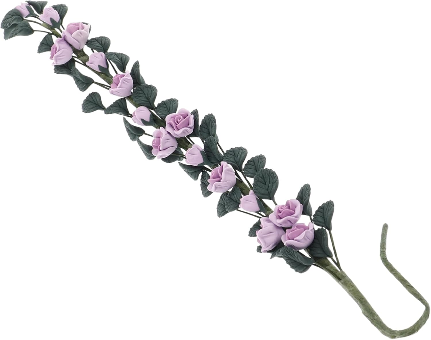 ifundom Realistic Artificial Flower Vines for Dollhouse Miniature Garden Plants Versatile Decorative Rose Strings