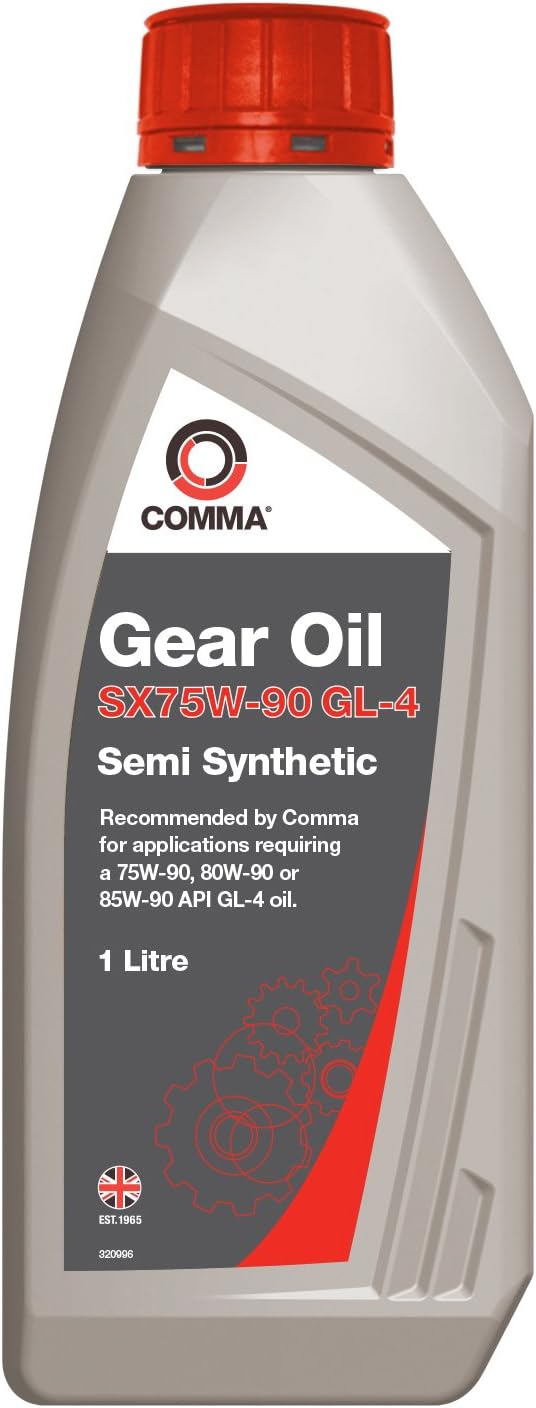 Comma SXGL41L 1L SX75W-90 GL-4 Semi-Synthetic Gear Oil (Packaging may vary)