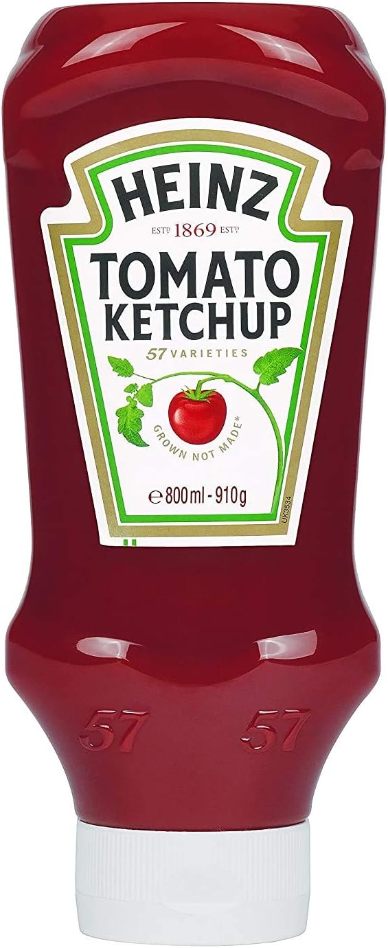 Heinz Tomato Ketchup, 910g - Vegan friendly sauce made from sun-ripened Tomatoes