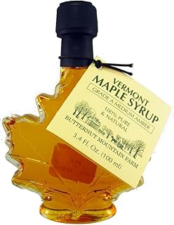 Butternut Mountain Medium Amber Leaf 3.4 Oz Bottle Vermont Maple Syrup