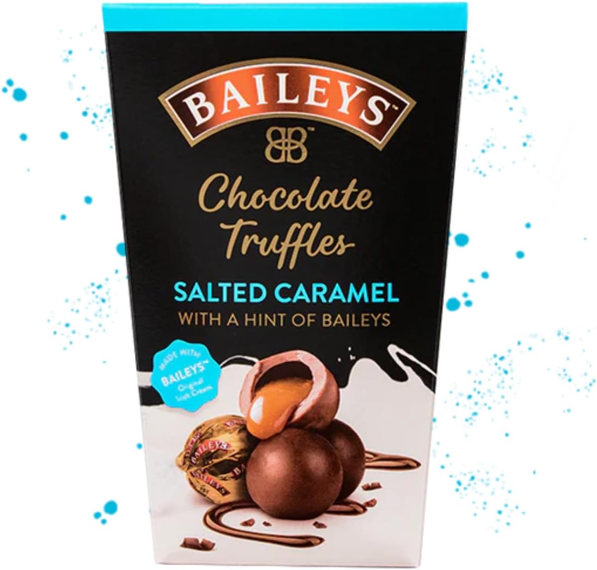 Baileys Salted Caramel Truffle Box 205g Individually Wrapped, Chocolate Gift for Anniversary, Birthday and Christmas