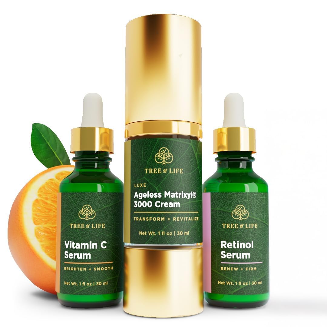 Tree of Life Vitamin C & Retinol Skin Care Collection - 3 Piece Set
