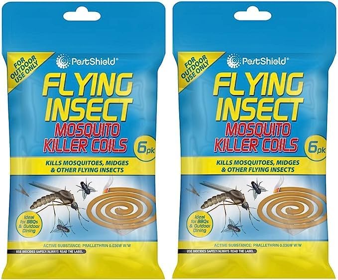 12x Repellent Coil for Mosquito Midge Flies Insect for Outdoor use Such as Gardens, BBQ, Balconies and terraces