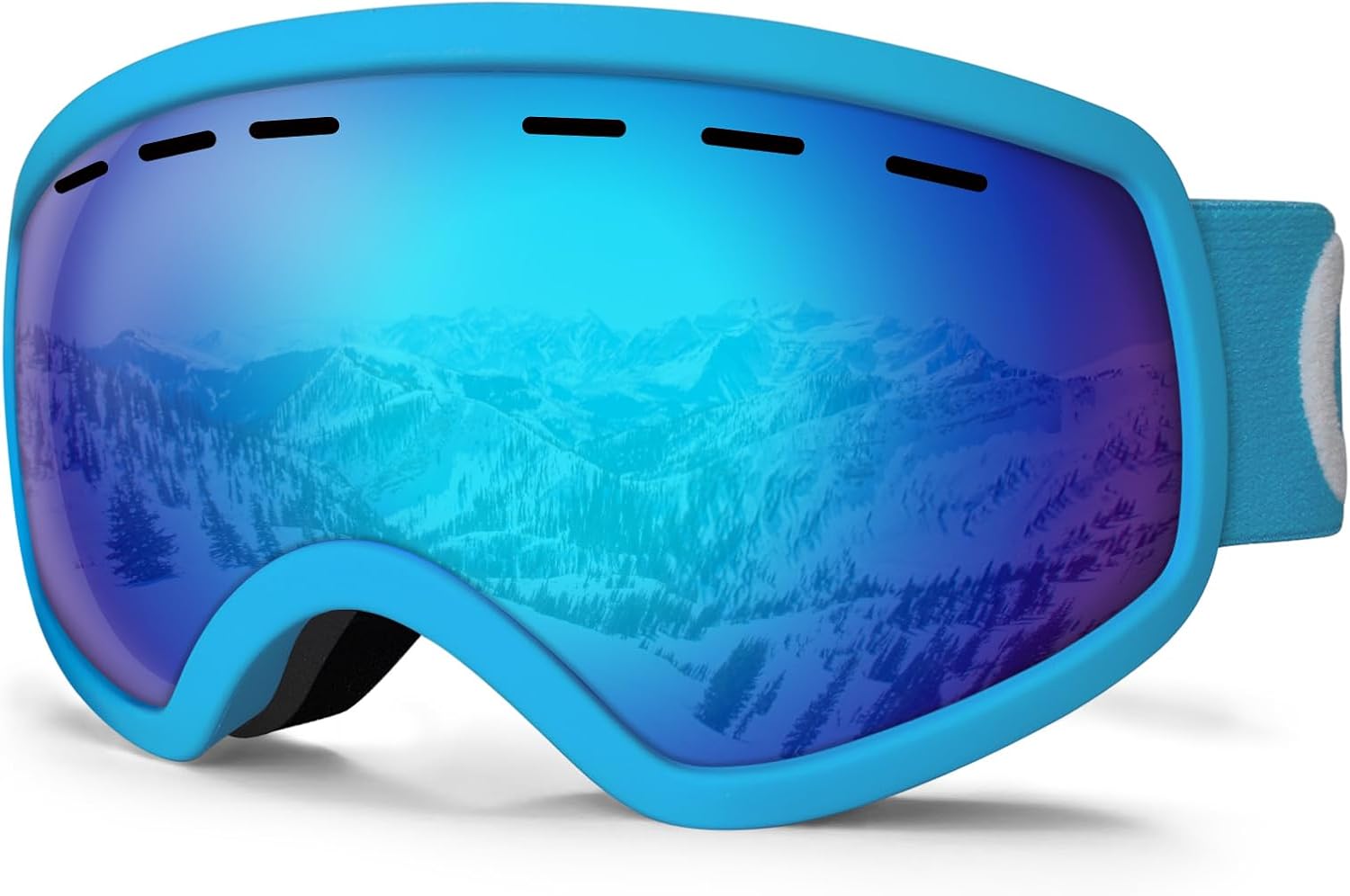 Kids Ski Goggles, Polarized Snowboard Goggles for Boys & Girls, Youth Teens Kids 3-14, OTG Anti Fog UV Protection