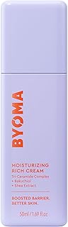 BYOMA Moisturizing Rich Cream - Barrier Repair Cream Face Lotion with Bakuchiol & Shea Extract - Ceramide Face Moisturizer for Dry Skin - Anti Wrinkle, Alcohol Free Face Moisturizer - 1.69 fl.oz