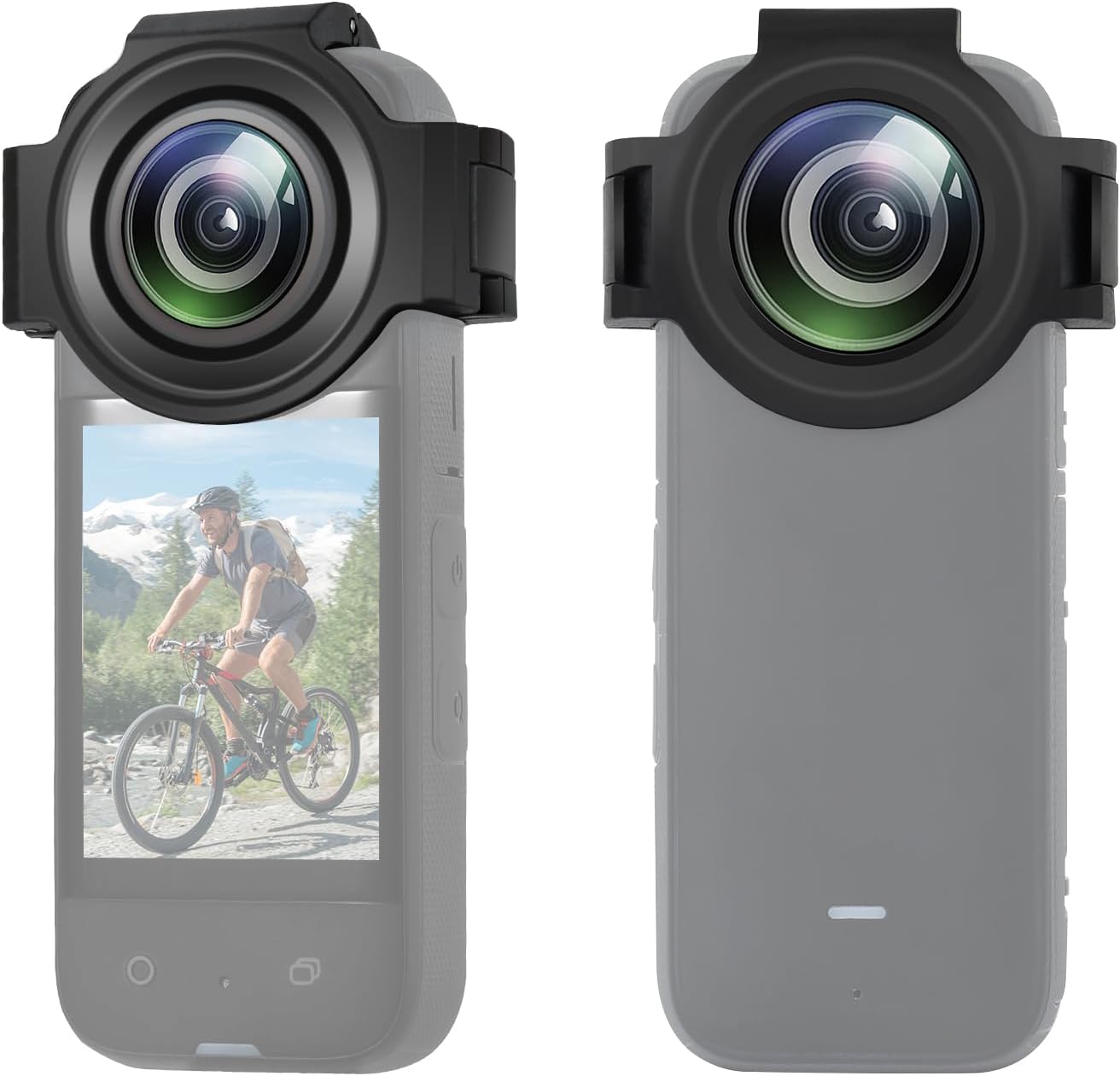 PULUZ For Insta 360 x3 Lens Protector, Dual Lens Guards for Insta360 X3 Protective Case Optical Tempered Glass Camera Accessories for Insta 360 x3 Accessories Waterproof (Upgrade)