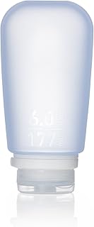 humangear GoToob+ (XL) | Refillable Silicone Travel Bottle | Locking Lid | Food-Safe Material | Blue, XL (6 fl.oz.; 177ml)