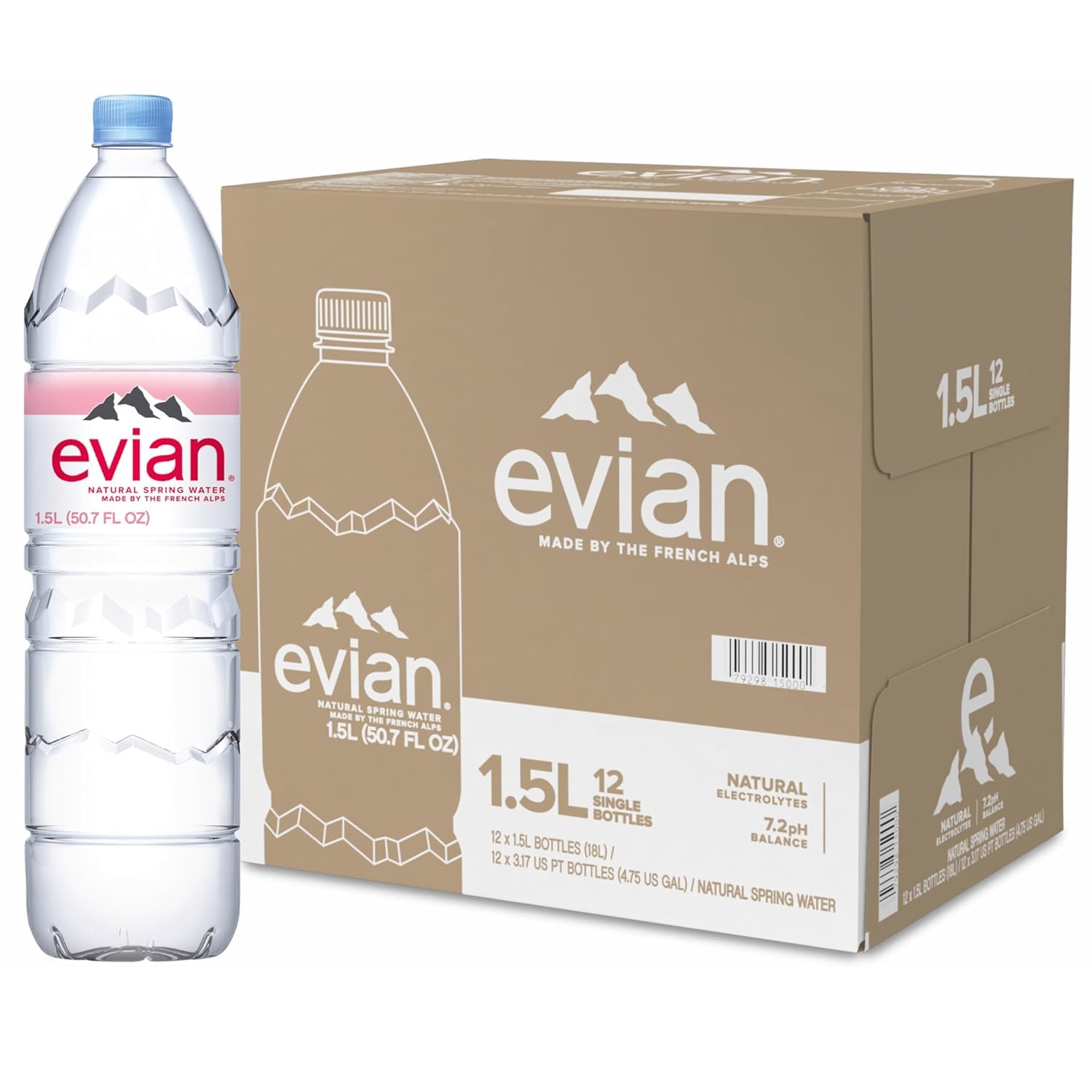 Evian (Evian) 1.5LX12 this natural mineral water