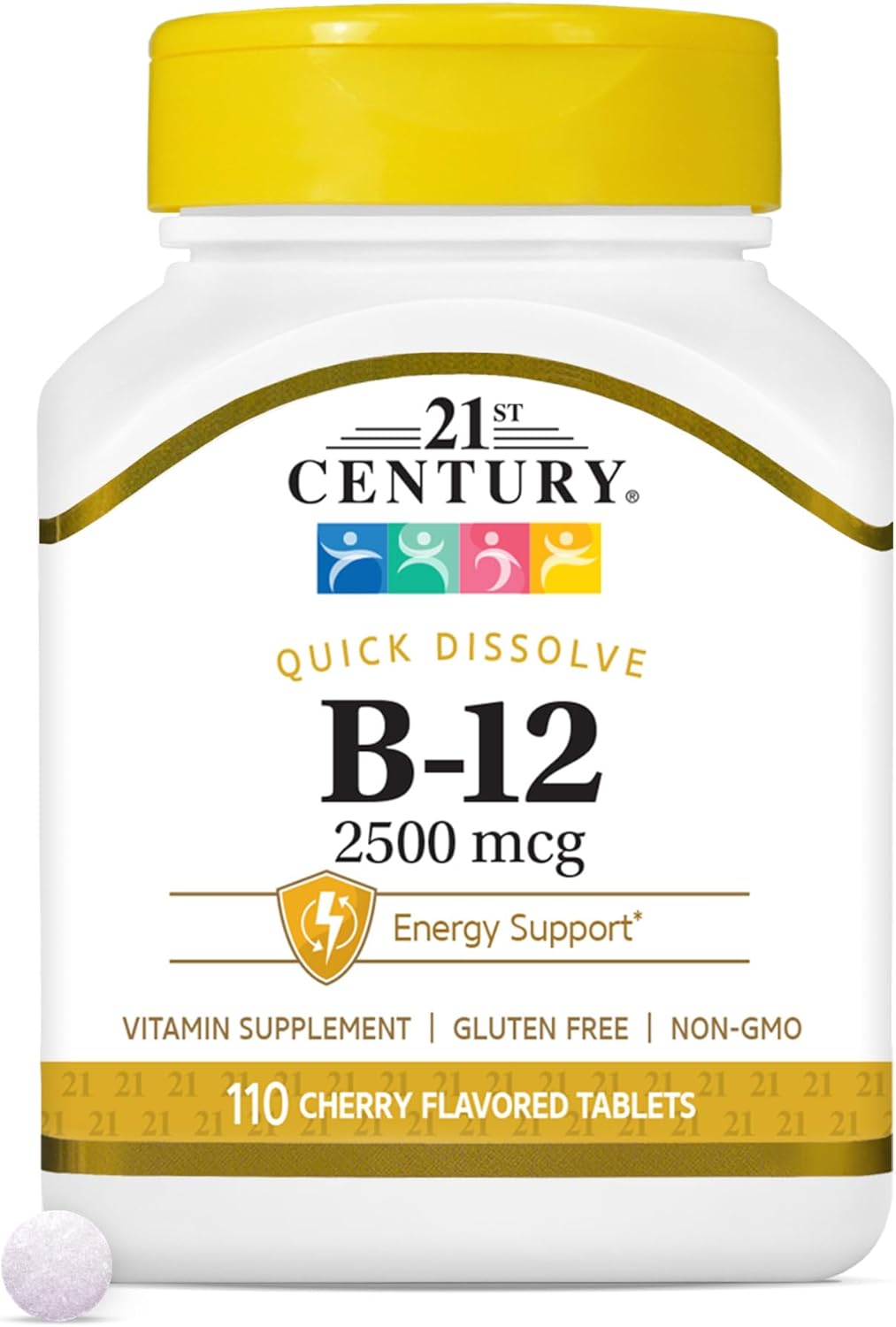21st Century B 12 2500 mcg Sublingual Tablets, 110 Count