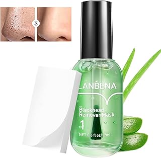 LANBENA Blackhead Remover Mask, Blackhead Remover Mask Peel Off Blackhead Mask 2 in 1 Green Tea Oil Blackhead Removal 100 Pcs Blackhead Remover Mask for Pores, Nose, Chins & Face