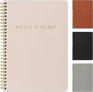 Beautiful Daily Planner And Notebook With Hourly Schedule - Aesthetic Spiral To do List Notepad to Easily Organize Your Tasks And Appointments - Stylish Book And School Or Office Supplies For Women