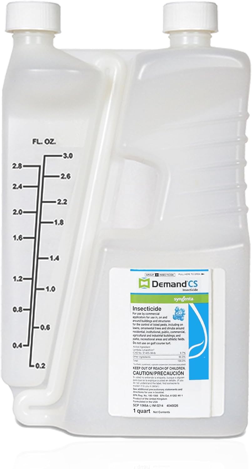 Demand CS Insecticide - Contains iCAP Technology for Long-Lasting Pest Control, 1-qt. Sprayable Insecticide Effective Against Over 30 Pests, Formulated for Indoor & Outdoor Use