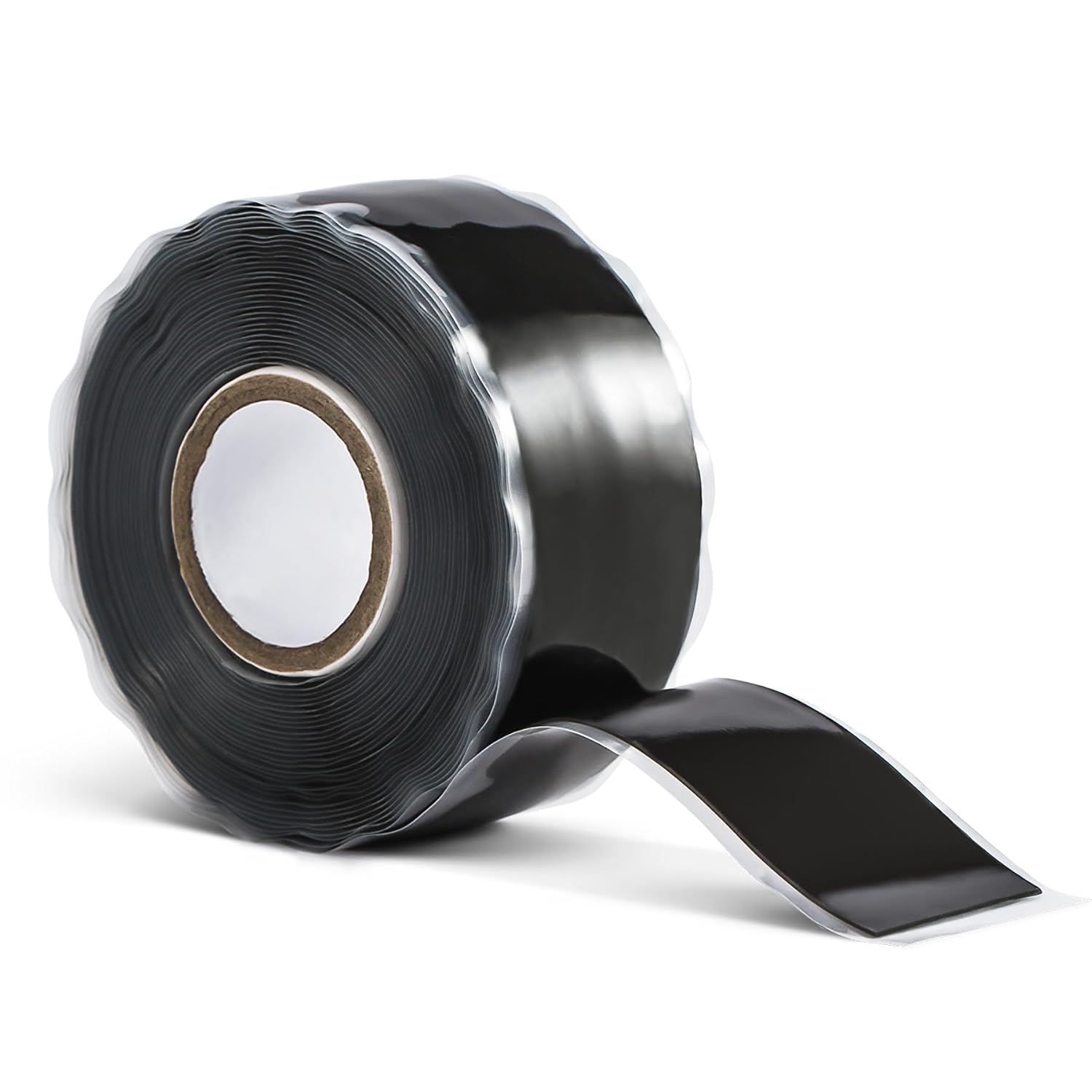 CLAVICHORD Seal Self Fusing Silicone Tape - 1 Inch Wide and 15 Feet Long Weatherproof Self Fusing Sealing Tape for Emergency Pipeline Repair/Cable Bandage/Tool Fixing（Black）