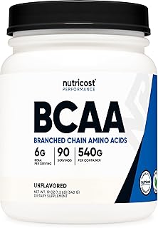 Nutricost BCAA Powder 2:1:1 (90 Servings, No Flavor Added) - Branched Chain Amino Acids
