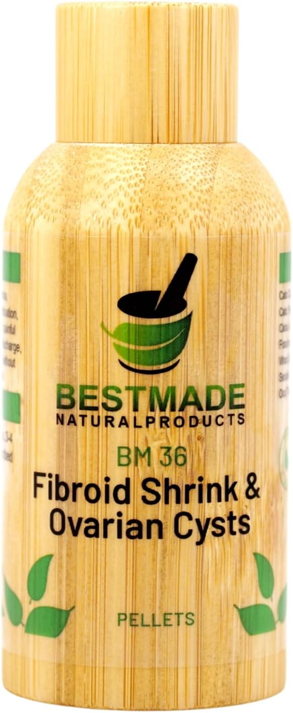 Fibroid Shrink & Ovarian Cysts BM36 Pellets, Naturally Helps in Shrinking Fibroids and Ovarian Cysts, Helps Normalize Estrogen Levels and Prevent Regrowth