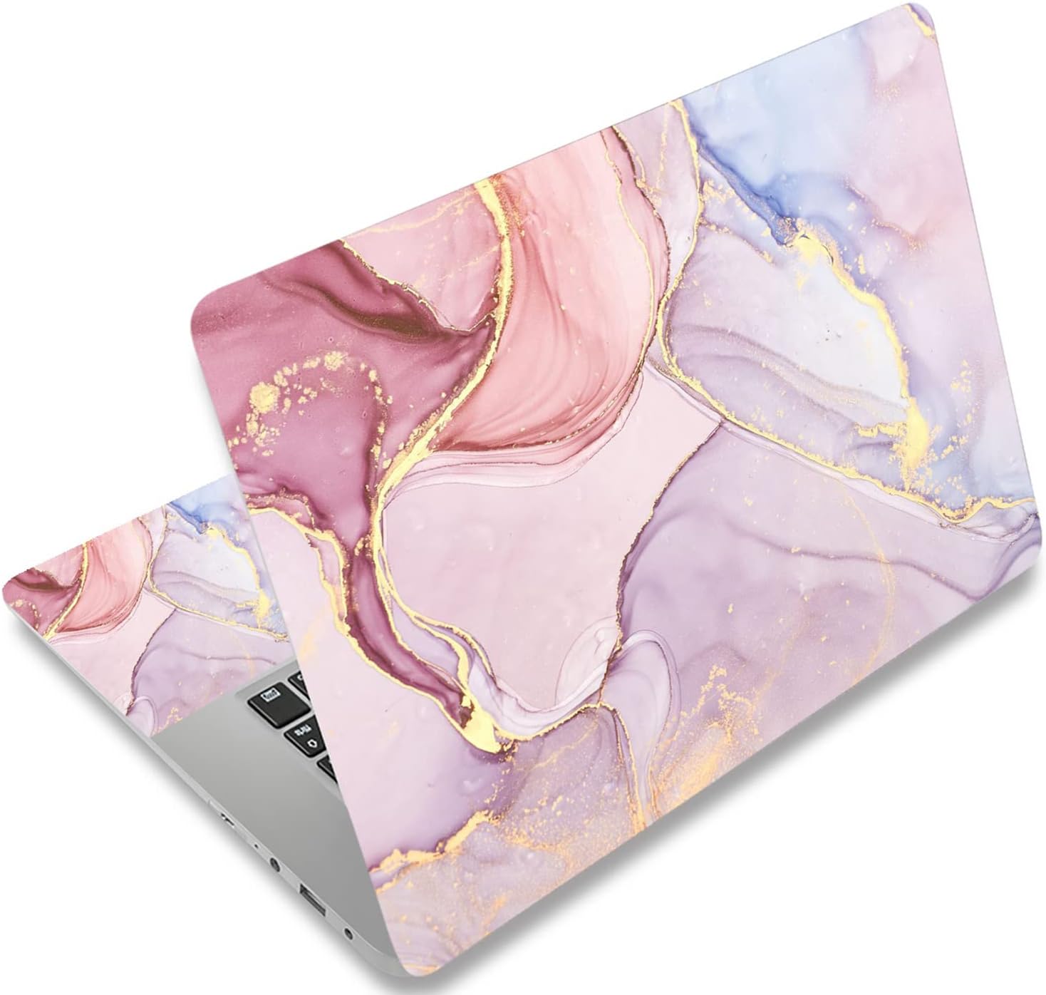 Laptop Skin Sticker Decal 15-15.6 Inches, Universal Reusable Vinyl Sticker for 12.1 13 13.3 14 15.4 Inches Netbook/Notebook PC, Waterproof & Scratch-Resistant (Colorful Marble)