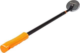 Telescoping Magnetic Pickup Tool - 40-Inch Magnet Stick with 50lb Capacity to Safely Retrieve Nails, Screws, and Metallic Objects by Stalwart (Orange)