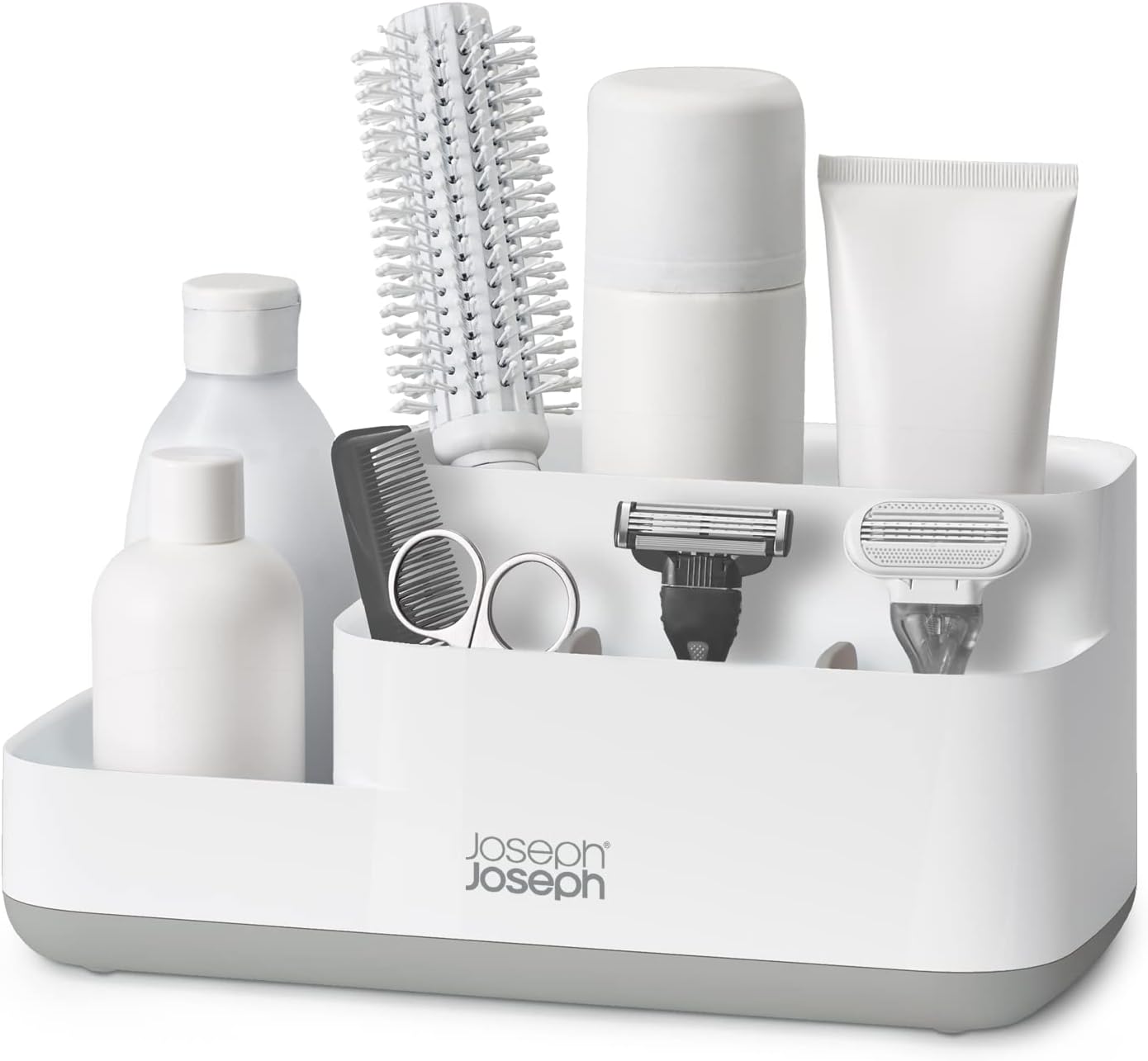 Joseph Joseph EasyStore - Bathroom Storage Caddy Organiser for bathroom accessories - Grey/White