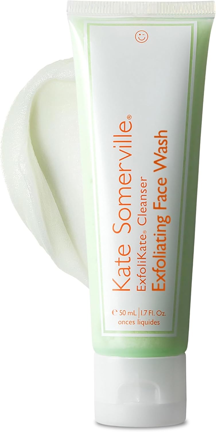 Kate Somerville ExfoliKate Cleanser – Daily Exfoliating Foaming Face Wash, Clinically Formulated Glycolic Acid and Lactic Acid Gentle Facial Scrub