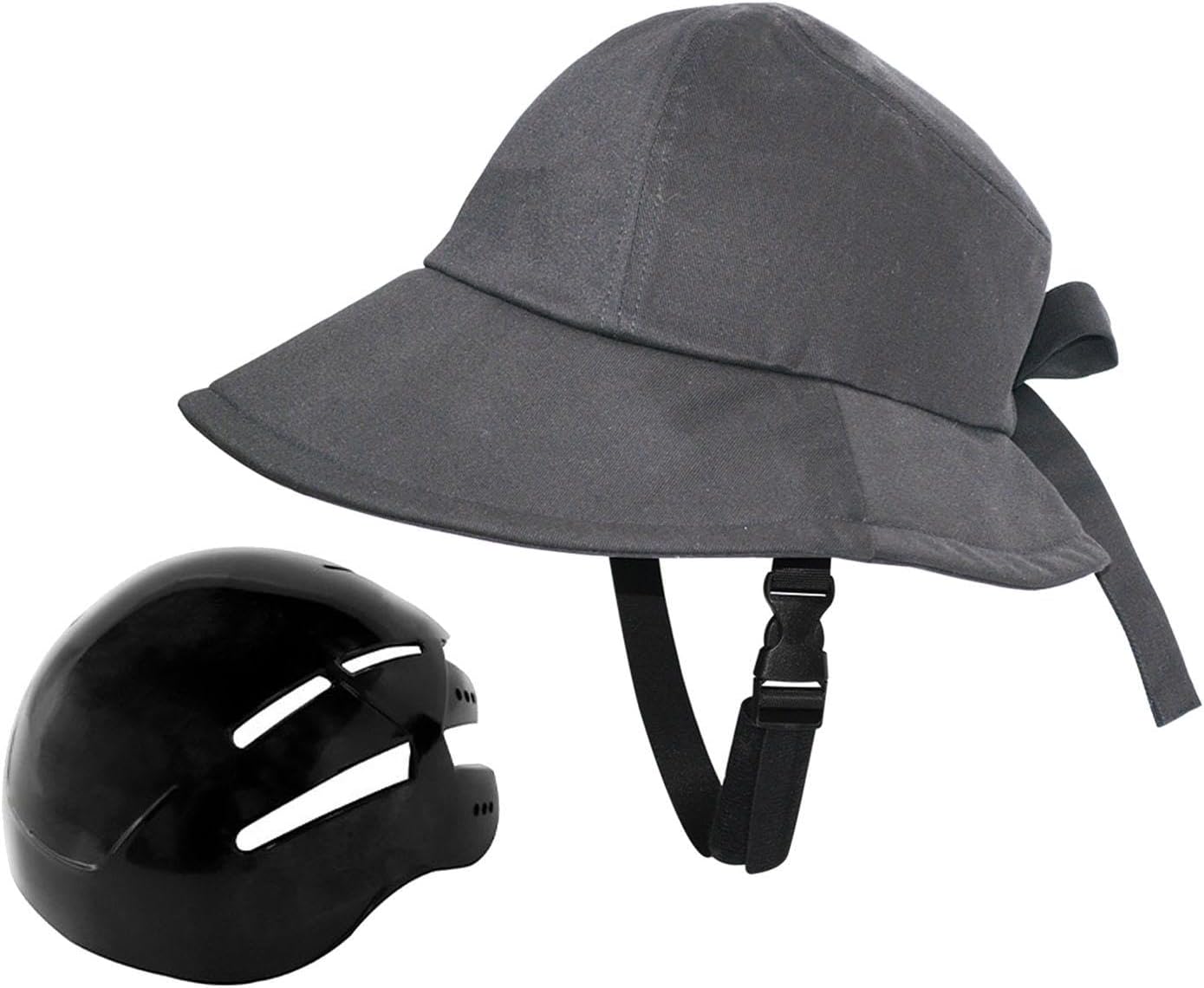 Bicycle Helmet Hat Shaped Helmet Safety 58-60cm Sun Hat Bike Helmet Hat Type Helmet for Women's Unisex School Cycling Riding