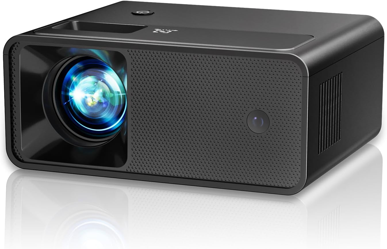 Projector, 2025 Upgraded 15000 Lumens Full HD 1080P Supported, Einyoumily Portable Mini Projector, Small Video Projector, Home Theatre 130", Compatible With iOS/Android/TV Stick/HDMI/USB