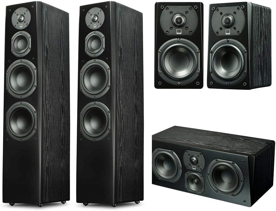 SVS Prime Tower 5.0 Surround System (Premium Black Ash)