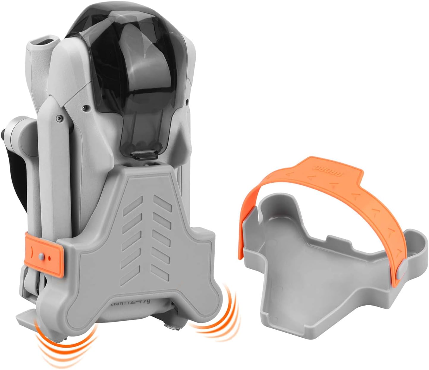 HeiyRC Mini 3 / Mini 3 Pro Propeller Holder,Prop Strap Guard Protector Stabilizer for DJI Mini 3 Series RC Drone Accessories(Orange) (mini 3 Prop Guard Strap)